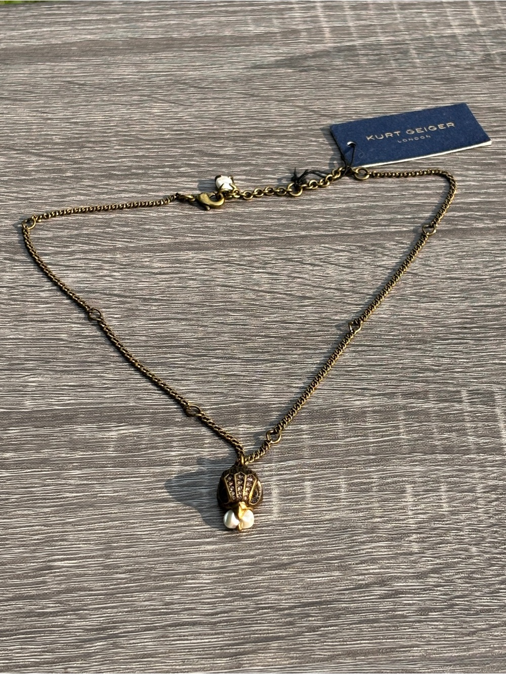 Kurt Geiger Eagle Head Pendant Necklace